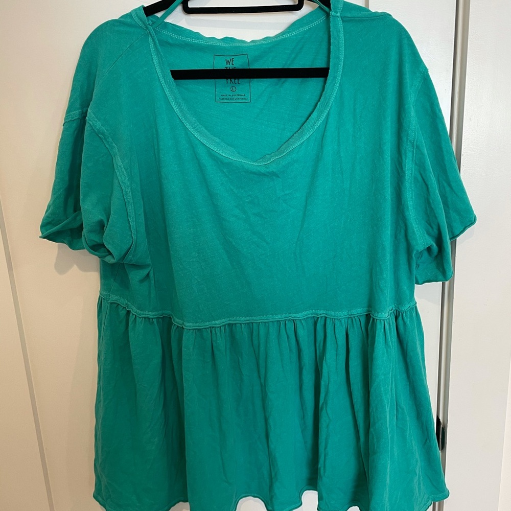 free people flowy peplum top